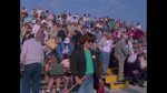 Shuttle: STS-31 - Launch; Scrub day scences of crowds and VIP's......