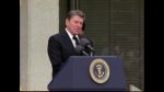 Shuttle: STS-51L - Memorial service at JSC. President Reagan....(P3 of 3)
