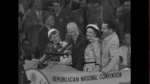 Univ Outs: 1952 - Republican convention; Eisenhower Nixon acceptance speech and on balcony